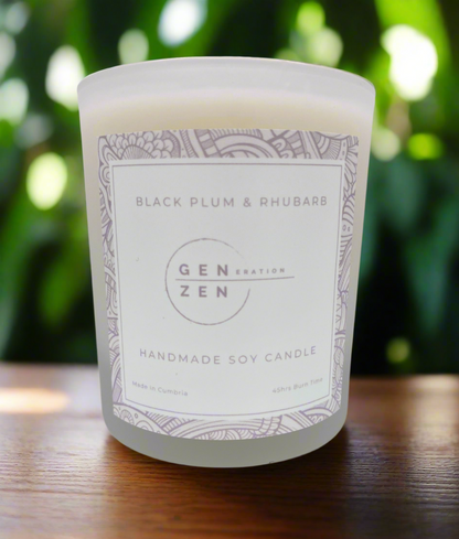 Candle-Black Plum and Rhubarb