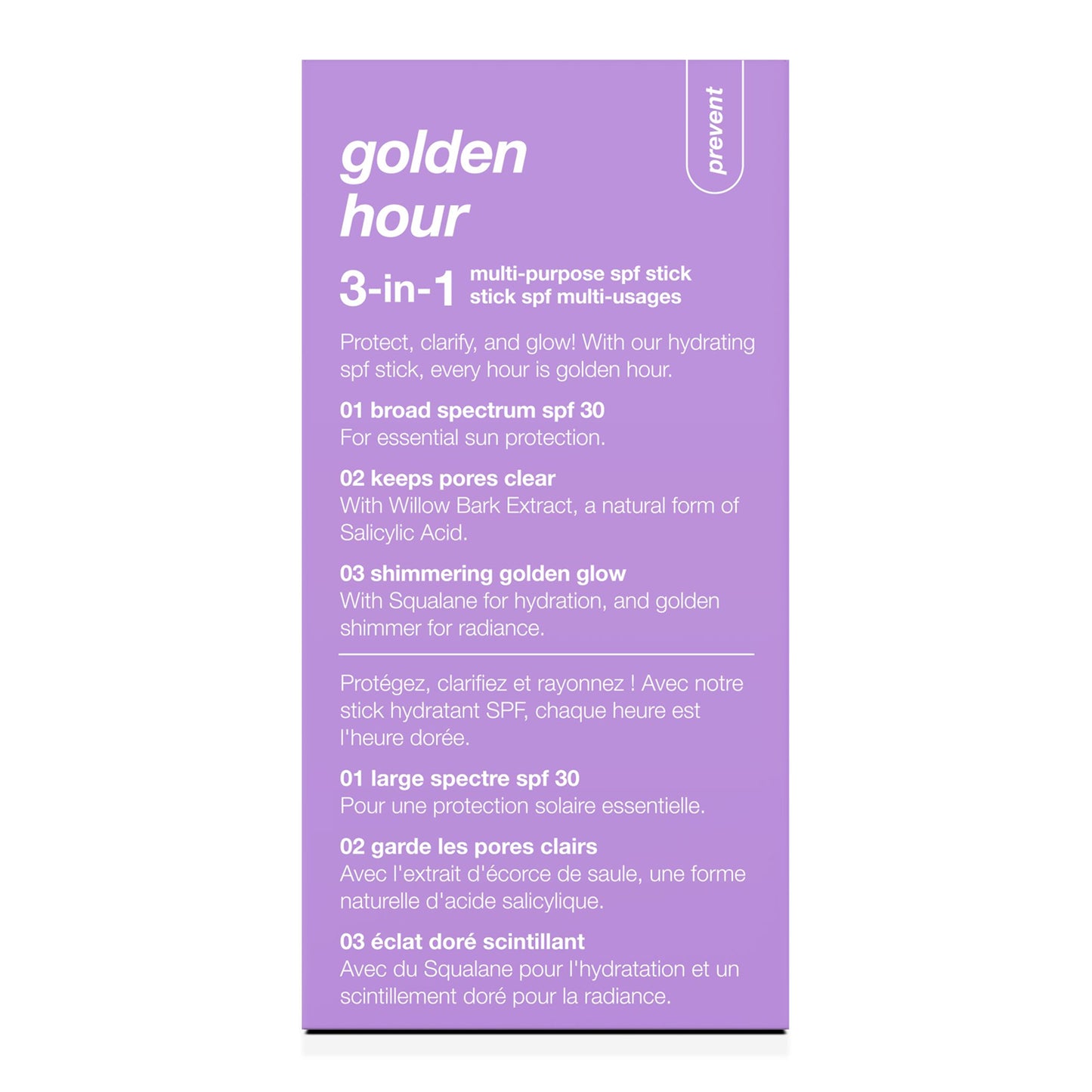 Golden hour hydrating spf30 stick