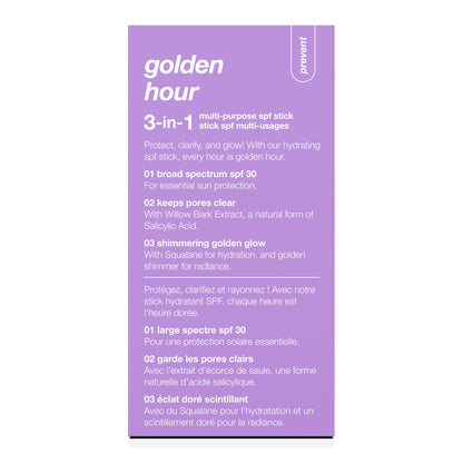 Golden hour hydrating spf30 stick