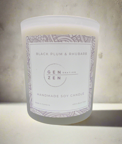 Candle-Black Plum and Rhubarb